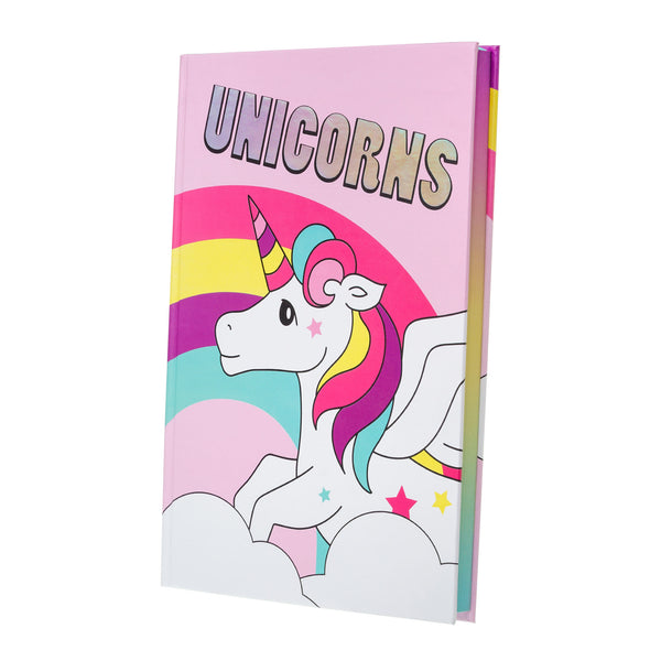 Unicorn Stationery Set for Girls: A5 Rainbow Unicorn Notebook, Pencil Case, 2 Pens, 4 Pencils, 4 Erasers and Stickers